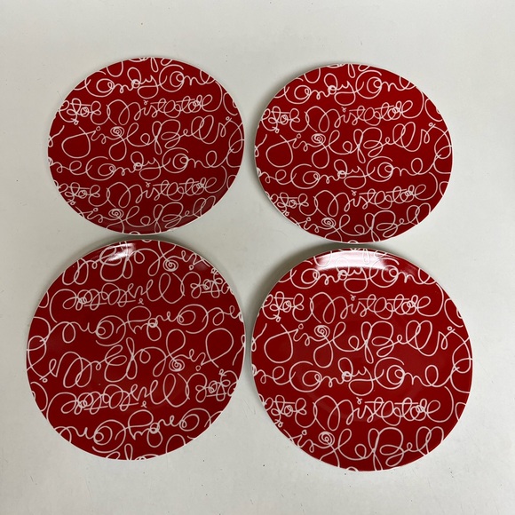 Crate&Barrel Holiday Dessert/Appetizer Plates - Picture 2 of 4